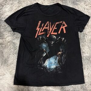 Slayer Metal Band Rock Black Graphic T Shirt Size Large